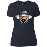 Cleveland Browns And Superman Fans - Ladies' Boyfriend T-Shirt