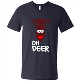 Oh Deer Christmas Reindeer Black mugs PINGPONG - Men's V-Neck