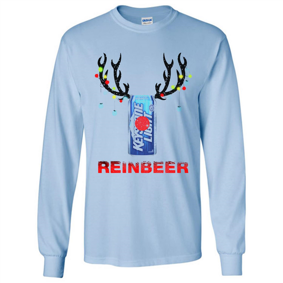 Keystone Light reinbeer Christmas - Long Sleeve T-Shirt