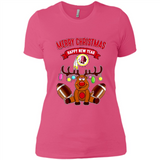 Washington Redskins NFL Reindeer Funny Merry Christmas And Happy New Year