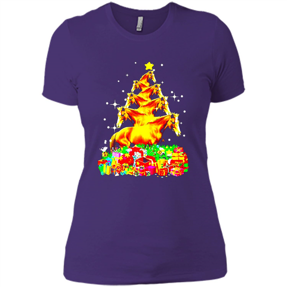 Horse Lover Tees Merry Christmas - Ladies' Boyfriend T-Shirt