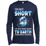 The owl I'm not short I just more down to Earth than most people - Canvas Long Sleeve T-Shirt