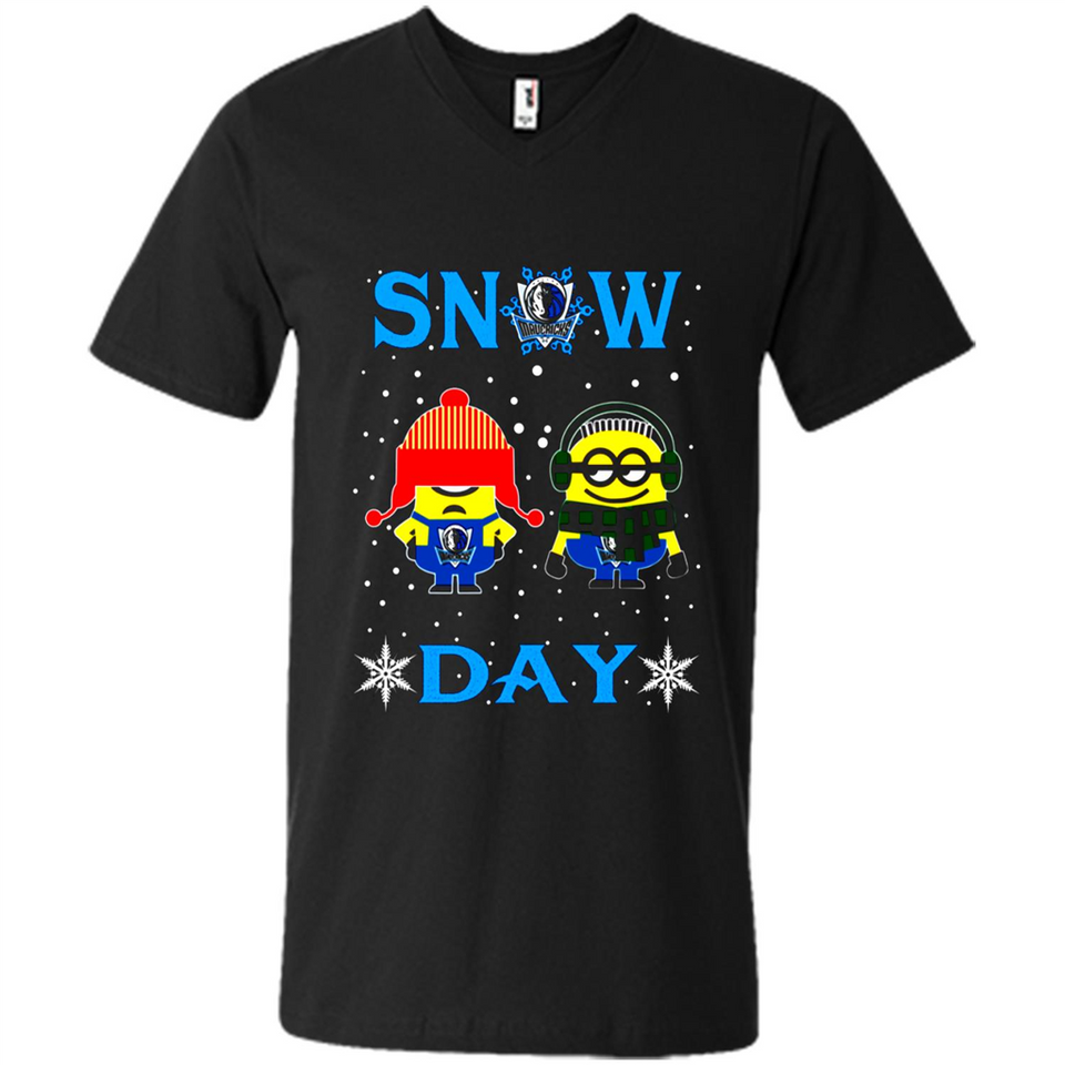 Snow Day Shirt For Dallas Mavericks Vs Minion Fans pingpong