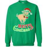 Christmas Merry Goatmas Goat Shirt Santa Hat - Sweatshirt