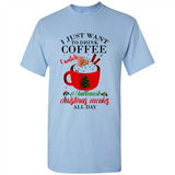 I Just Want To Drink Coffee And Watch Hallmark Christmas Movies All Day MERCHCUTE - Shirt