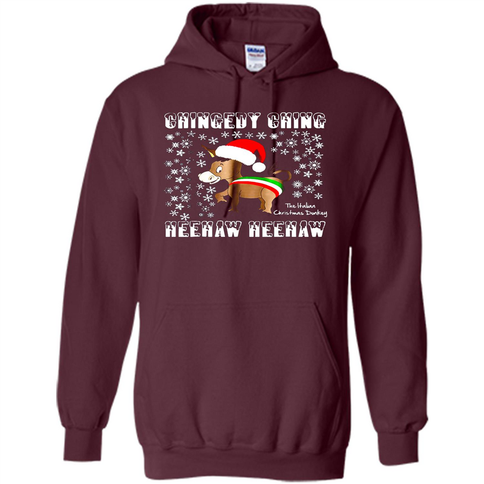 Amazing Dominick The Christmas Donkey-Italian Christmas Donkey - Hoodie
