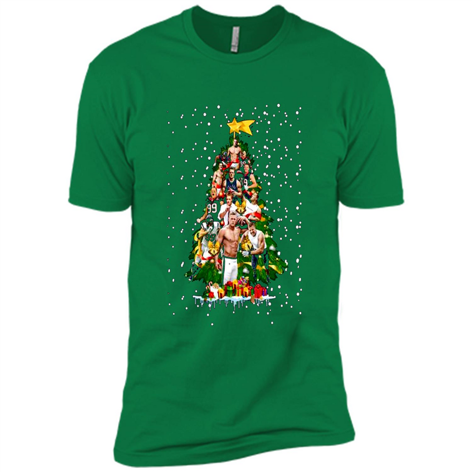 J.J. Watt Christmas Tree ugly sweater PINGPONG