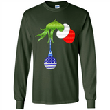 Grinch Holding American Flag ornament Christmas