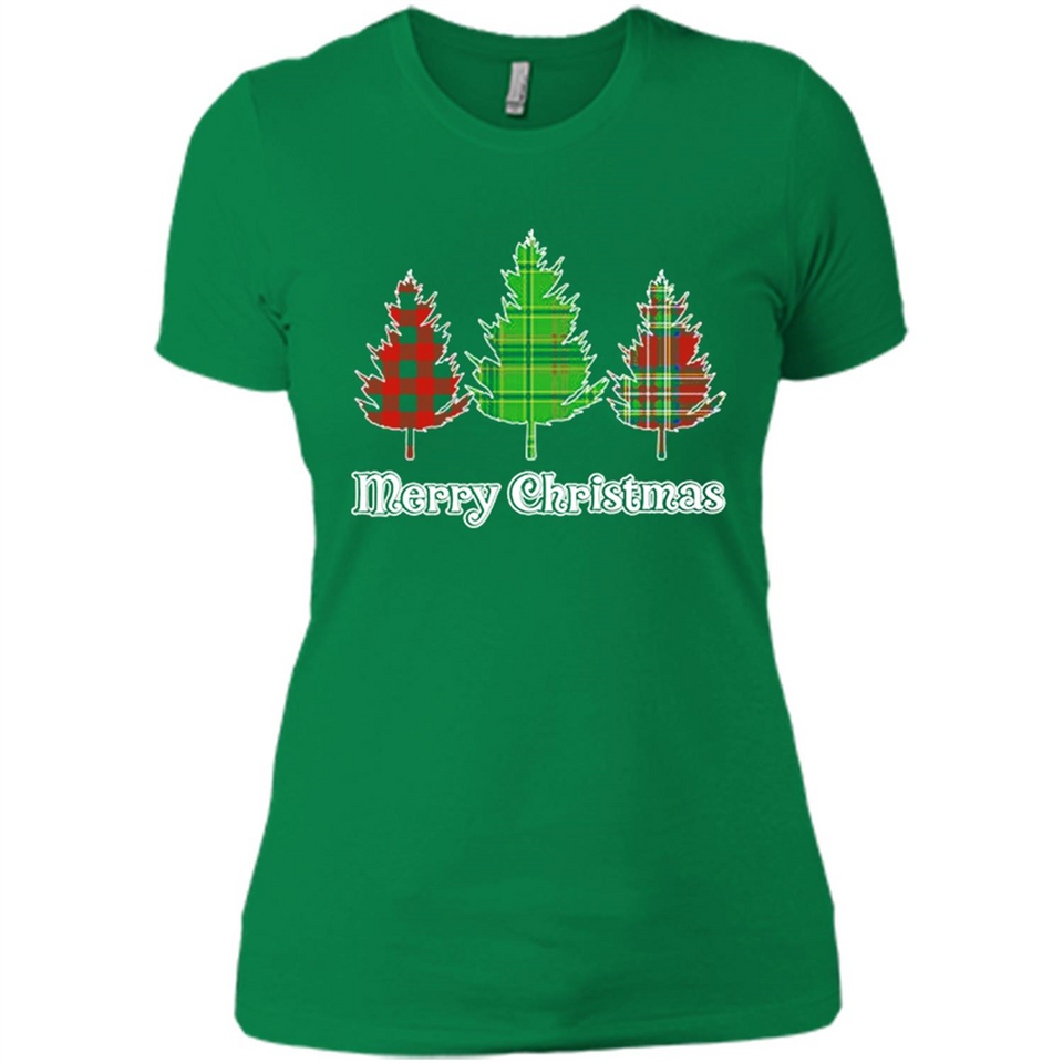 Plaid Christmas Tree Shirt Merry Christmas Plaid is Rad