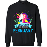Unicorns are born in February Birthday Rainbow Gift Custom Ultra Cotton