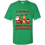 Never Underestimate A September Woman Watches Hallmark Movies Sweatshirt PINGPONG