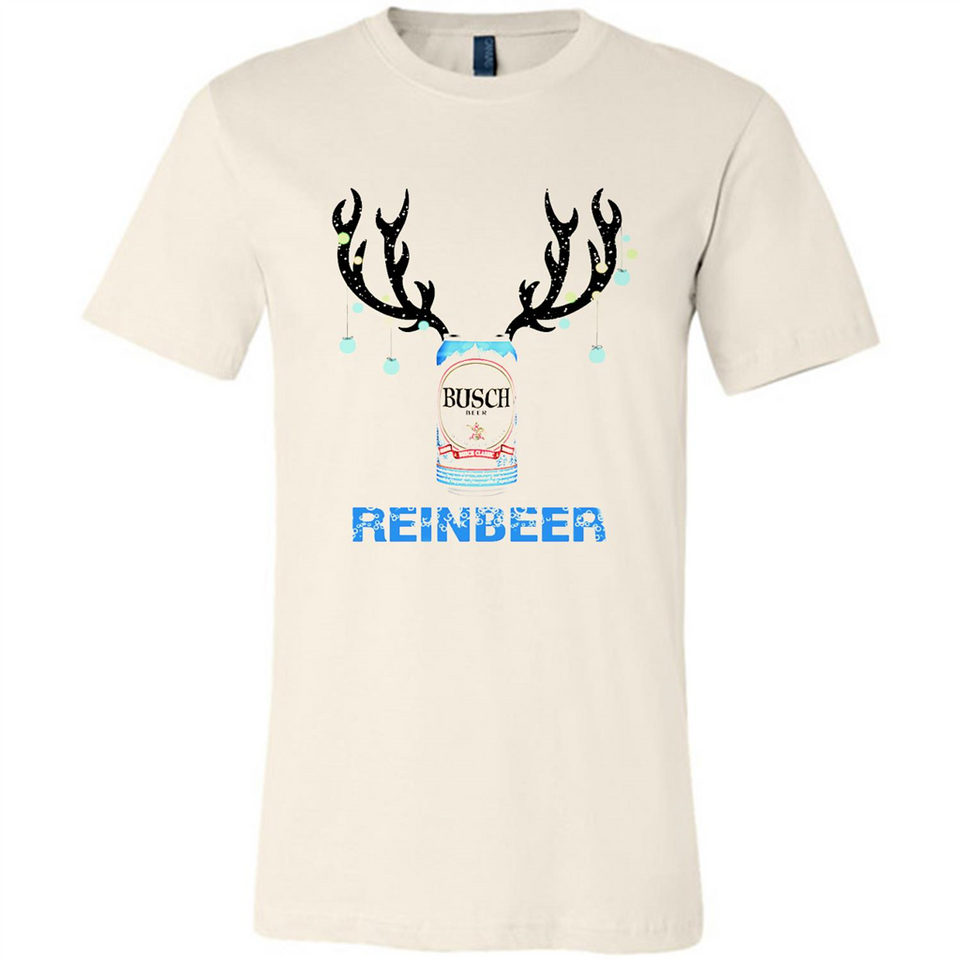 Busch Reinbeer Funny Beer Reindeer Christmas Sweatshirt - Canvas Unisex T-Shirt