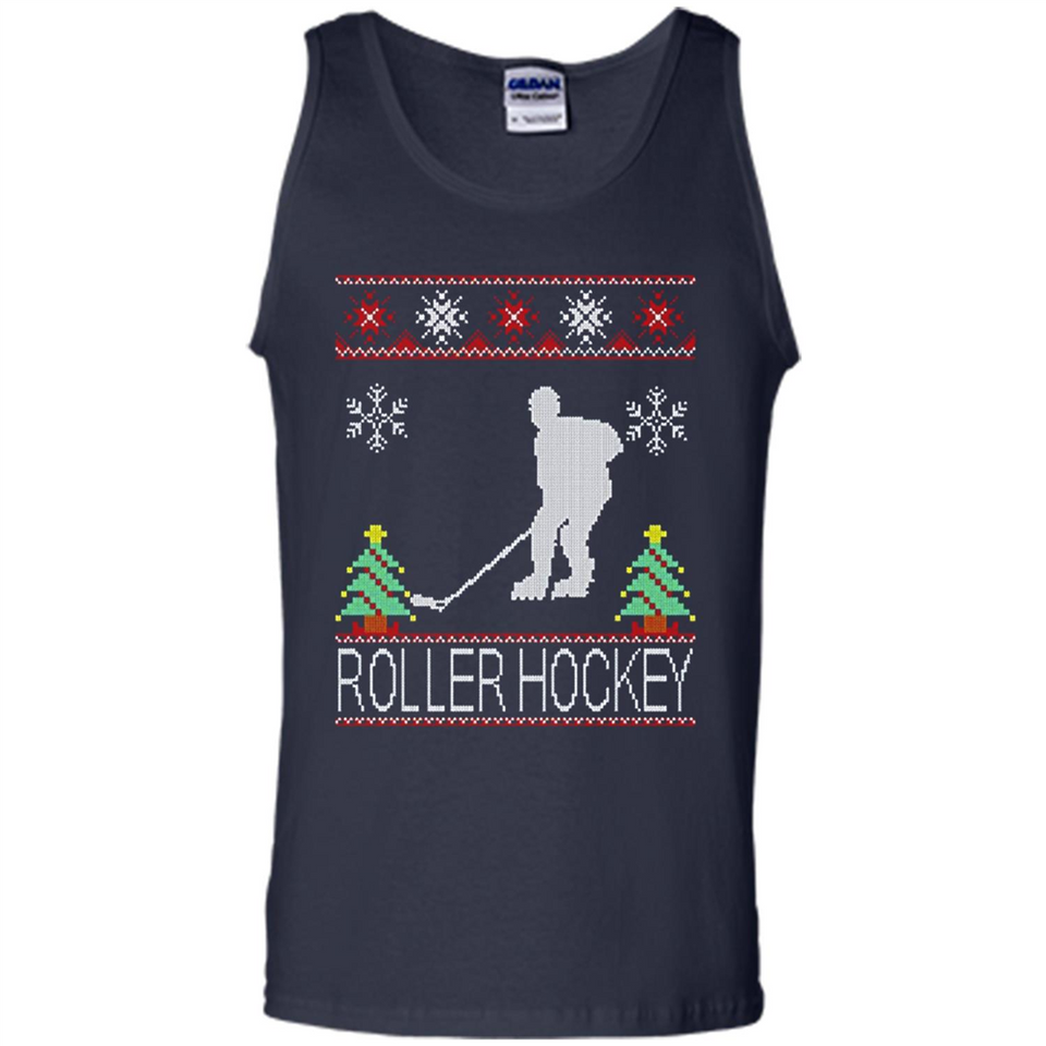 roller hockey Christmas ugly