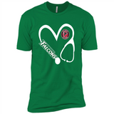Stethoscope Heart Love Atlanta Falcons For Football Lovers