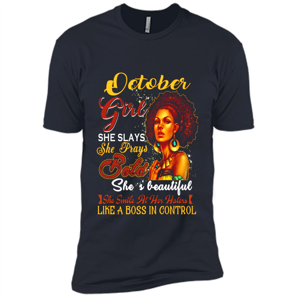 October Girl She Slays She Prays Beautiful Birthday PINGPONG