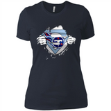 Tennessee Titans And Superman Fans - Ladies' Boyfriend T-Shirt