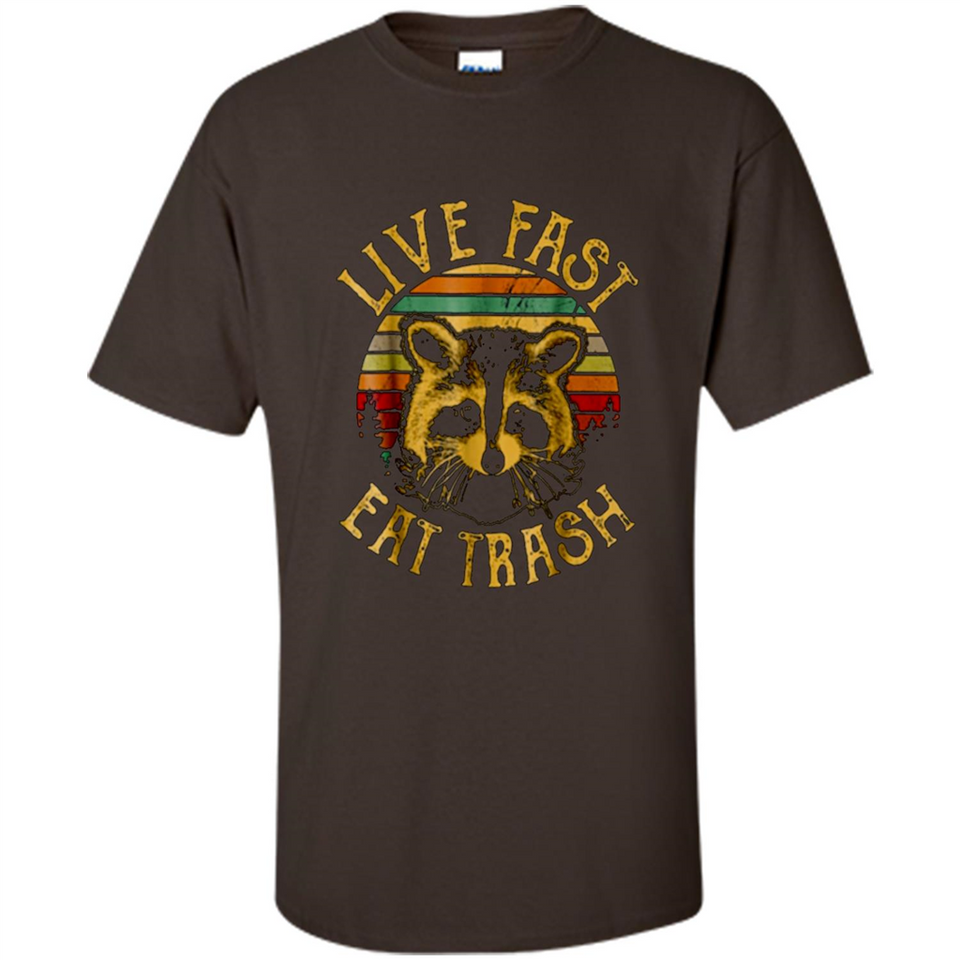 Live fast eat trash bear vintage camping PINGPONG