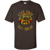 Live fast eat trash bear vintage camping PINGPONG