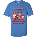 Never Underestimate A December Woman Watches Hallmark Movies Sweatshirt PINGPONG