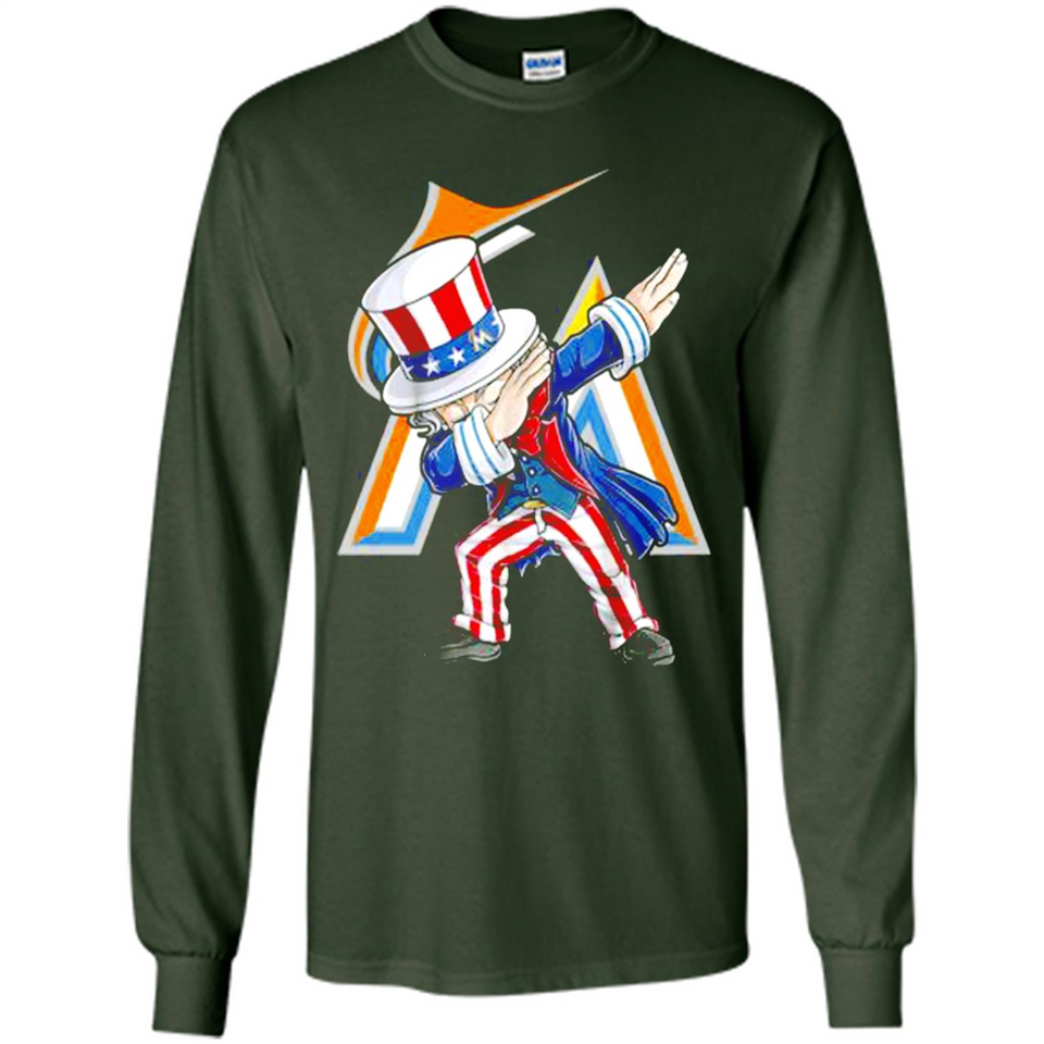 MLB MIAMI MARLINS UNCLE SAM DABBING INDEPENDENCE DAY