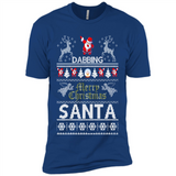 Dabbing Santa Ugly Christmas - Premium Short Sleeve T-Shirt