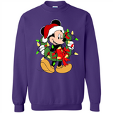 Disney Mickey Mouse Christmas Lights Sweatshirt - Sweatshirt