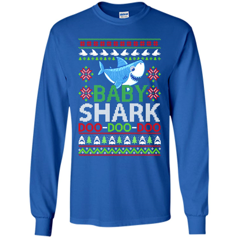 Baby shark Doo Doo Doo Christmas - Long Sleeve T-Shirt