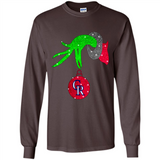 GRINCH HAND HOLDING COLORADO ROCKIES GLITTER CHRISTMAS PINGPONG