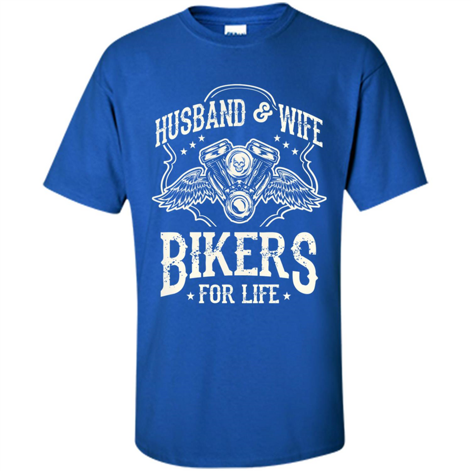Husband & Wife Biker For Life Couple
