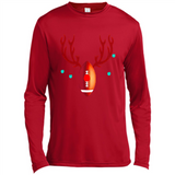 Football Christmas Shirt Reindeer Christmas Football Funny - Canvas Long Sleeve T-Shirt