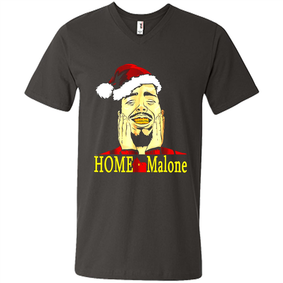 Home Malone Shirt Post Malone Christmas Sweatshirt - Men's V-Neck