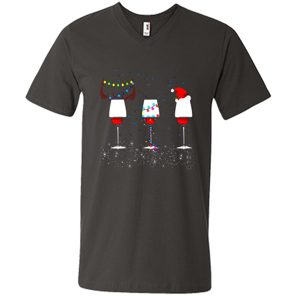 Christmas Red Wine Funny Merry Xmas Sweatshirt - Men's V-Neck