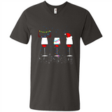 Christmas Red Wine Funny Merry Xmas Sweatshirt - Men's V-Neck
