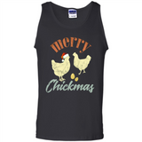 Christmas Chicken Vintage Shirt Funny Santa Hen Farmer Lover - Tank Top