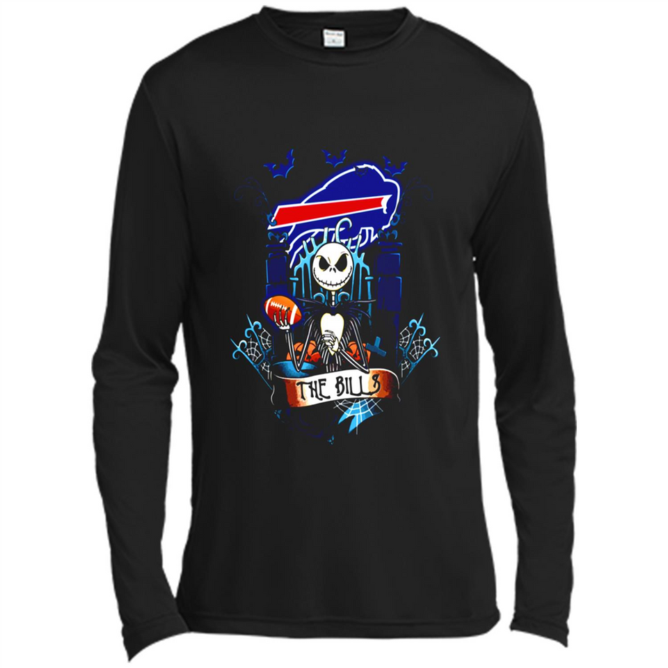 Buffalo Bills Halloween The Nightmare Before Christmas - Canvas Long Sleeve T-Shirt