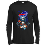 Buffalo Bills Halloween The Nightmare Before Christmas - Canvas Long Sleeve T-Shirt