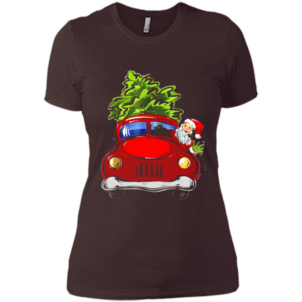 Vintage Santa red Truck Christmas Tree PINGPONG