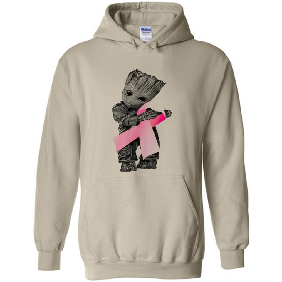 Groot Hug Breast Cancer - Hoodie