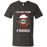 I Just Want To Drink Hot Chocolate & Watch TCU Horned Frogs Ugly Christmas Sweater PINGPONG