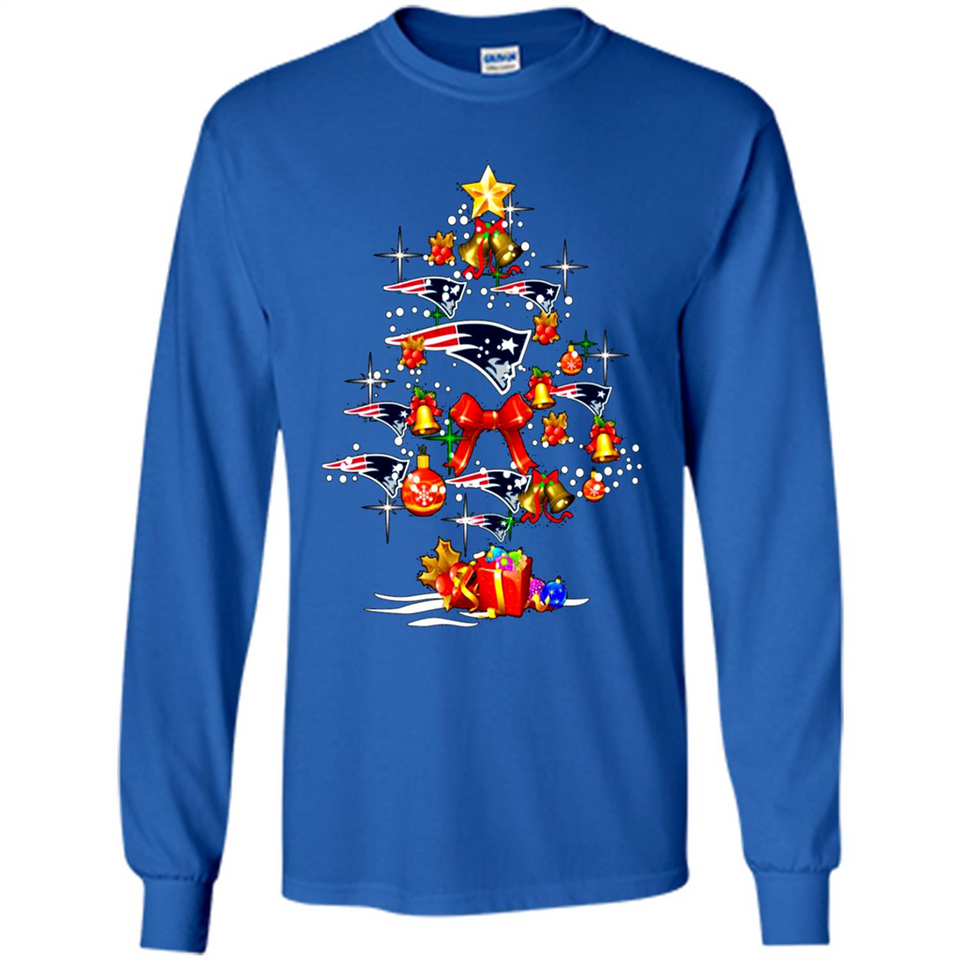New England Patriots Christmas Tree sweater PINGPONG