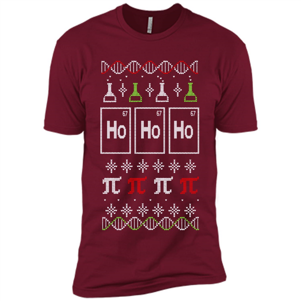 Scientific christmas ugly sweater - Premium Short Sleeve T-Shirt