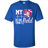 Alabama Crimson Football My Heart is on that Field - Shirt