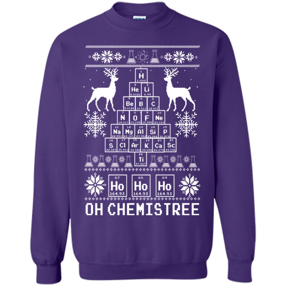Oh Chemistry Tree Ugly Christmas Sweater - Sweatshirt