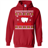 Molar bear fighting against enamel cruelty Christmas - Hoodie