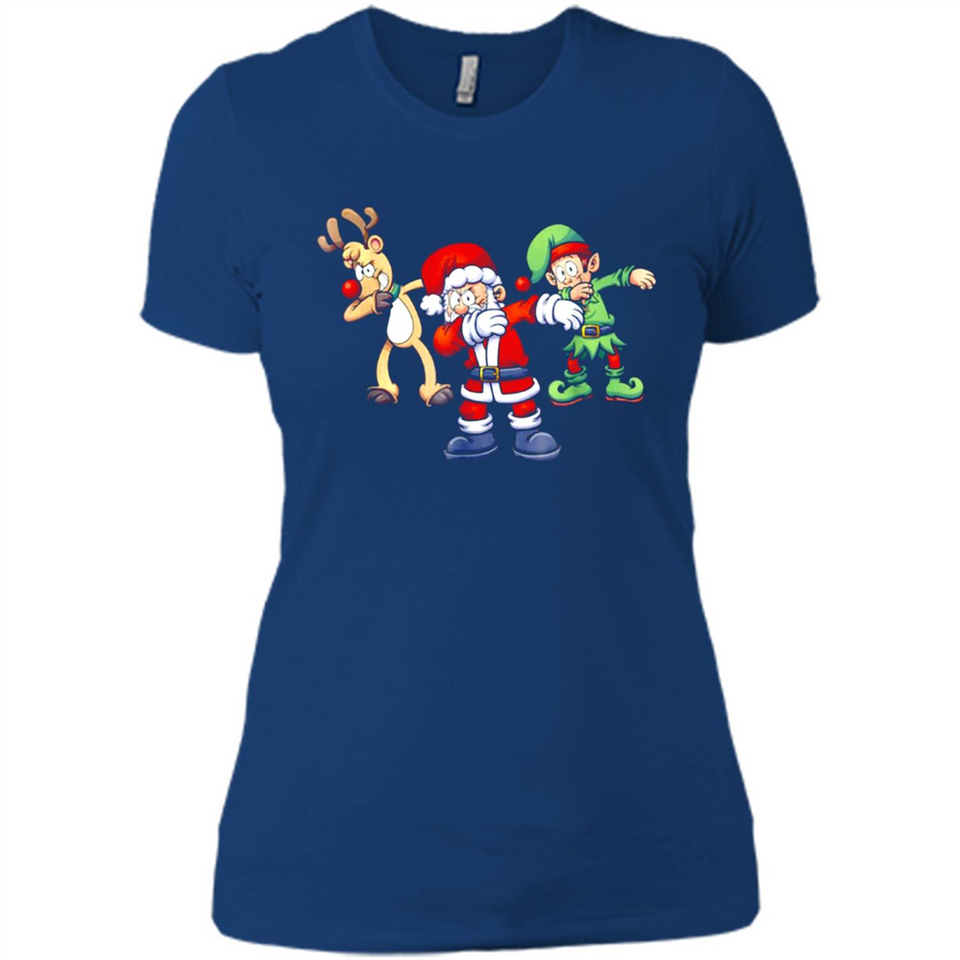 Dabbing Santa - Ladies' Boyfriend T-Shirt