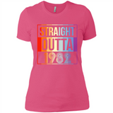 Retro Straight Outta 1982 36 Years Old - Ladies' Boyfriend T-Shirt