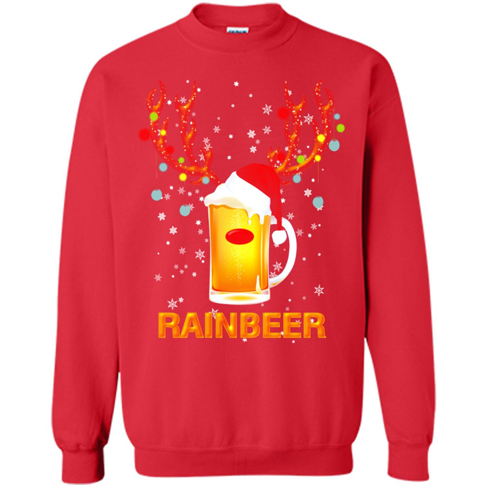 Rainbeer Funny Reindeer Beer Lover