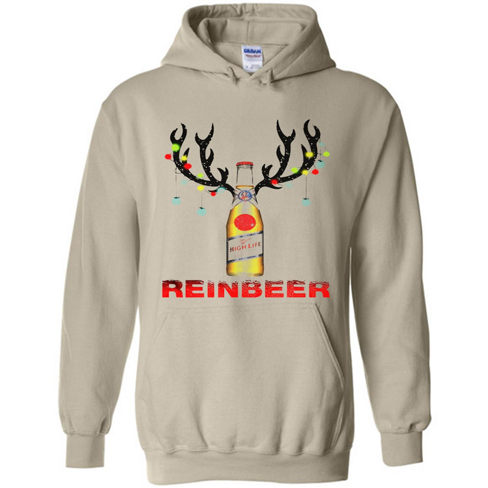 Miller High Life beer reinbeer Christmas - Hoodie