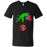 GRINCH HAND HOLDING FLORIDA PANTHERS GLITTER CHRISTMAS PINGPONG