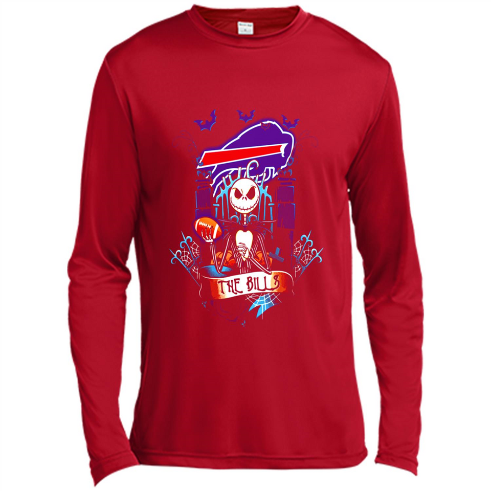 Buffalo Bills Halloween The Nightmare Before Christmas - Canvas Long Sleeve T-Shirt